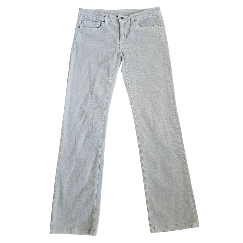 Patagonia Womens Organic Cotton Corduroy Straight Leg‎ Pants Gray Stretch Sz 28